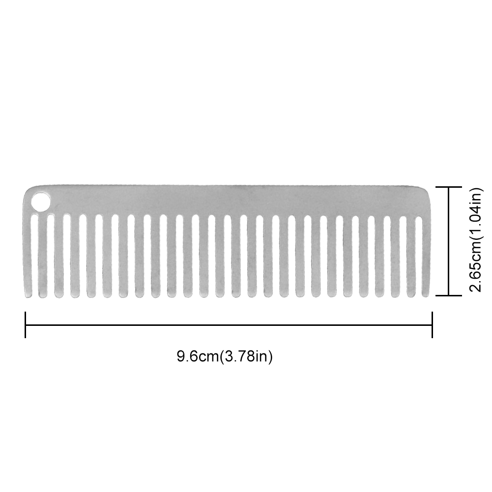 Comb Pocket Titanium - Pente de titânio antiestático, pente de