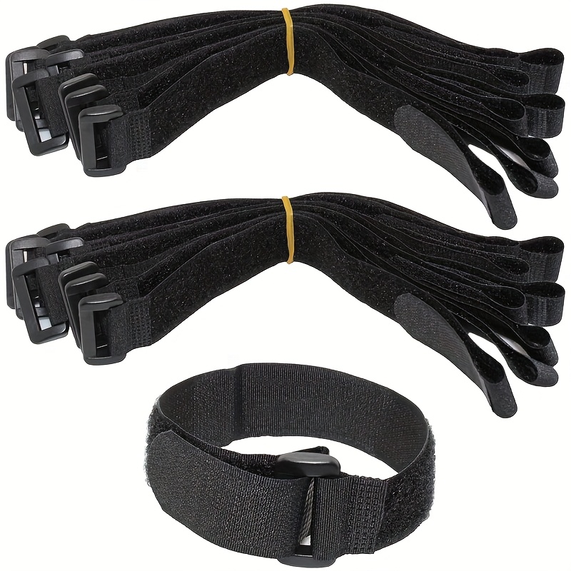 Gear Tie Reusable - 25/50pcs Abraçadeiras ajustáveis de gancho e