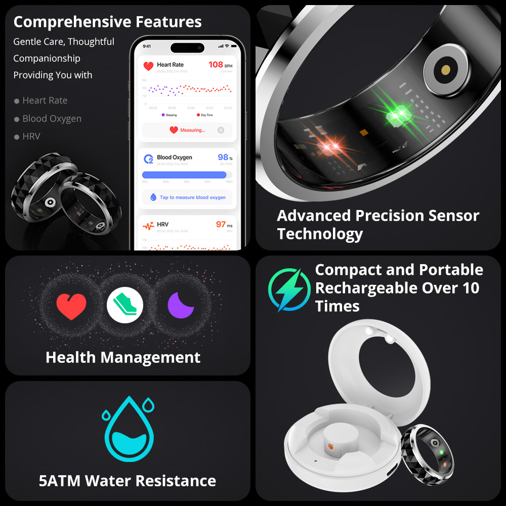 2024 COLMI R11 Smart Ring, Fid - Fidget Spinner Bearing avaliação e preço