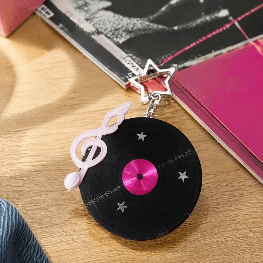 Chaveiro de Disco de Vinil Y2K - Cable Winder Keychain avaliação e preço