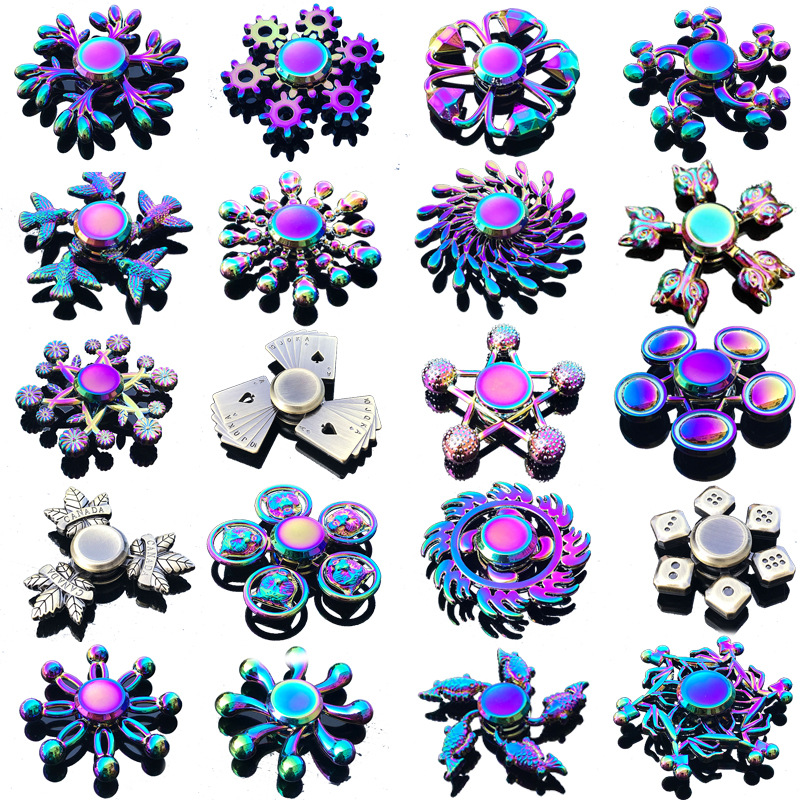Arco-íris fidget metal spinner - Fidget Spinner Bearing avaliação e preço