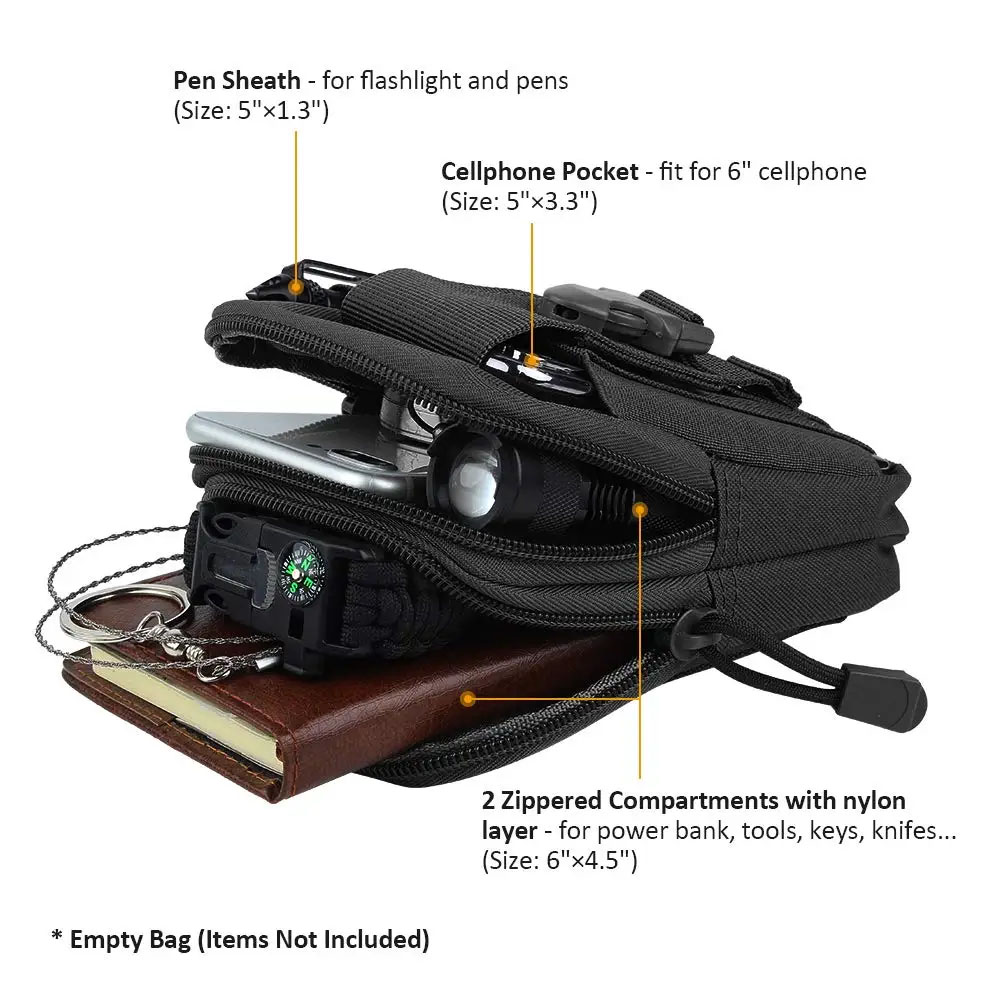 Bolsa de Cintura Tática Multif - Edc Carry Pouch avaliação e preço